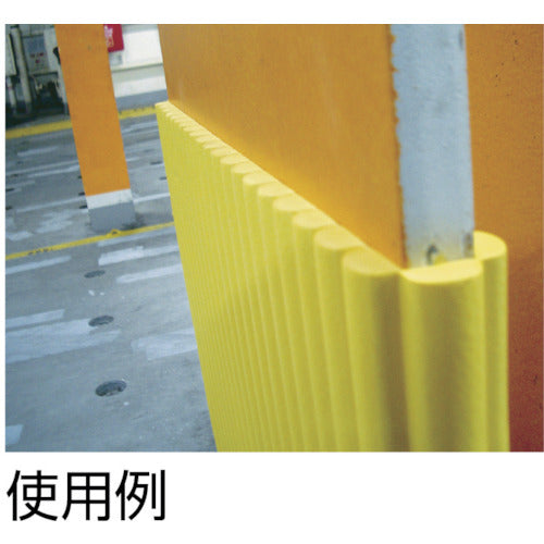 ＴＲＵＳＣＯ　ジャバラマットスリム　粘着付き　１２００Ｘ１８００ｍｍ　イエロー