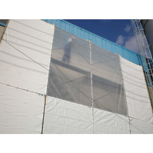 萩原　ターピー　透光防炎シート　半透明　１．８ｍ×３．６ｍ