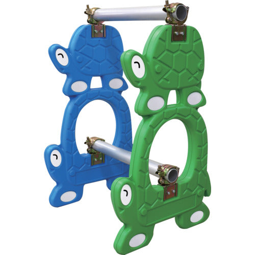 安全興業　単管バリケード　トータス君　グリーン（簡単クランプ付）