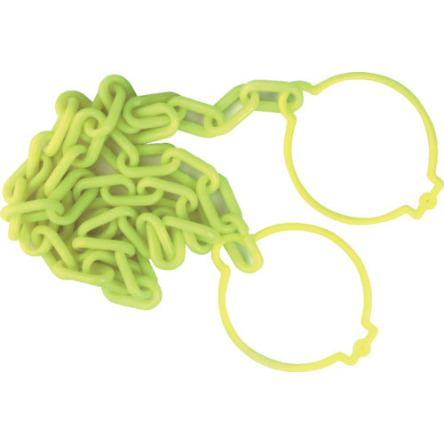 ＴＲＵＳＣＯ　プラチェーン（コーンリング付）　蛍光イエロー　６ＭＭＸ３Ｍ