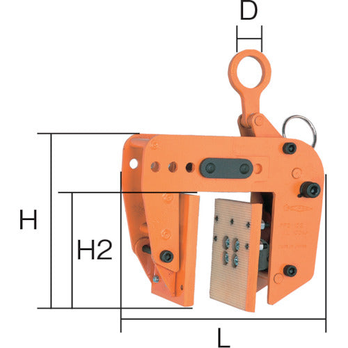 スーパー 2×4パネル吊クランプ クランプ範囲5段階調節 容量:200kg