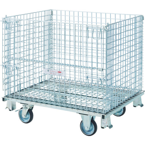 テイモー ボックスパレットゴム車輪付き 800×500×622mm