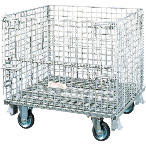 サンキン メッシュパレット 150mmキャスター付 1200×1000×610mm