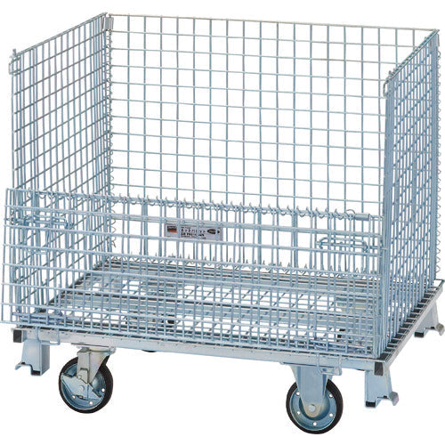 TRUSCO ネットパレットキャスター付 800x1000x955mm 700kg