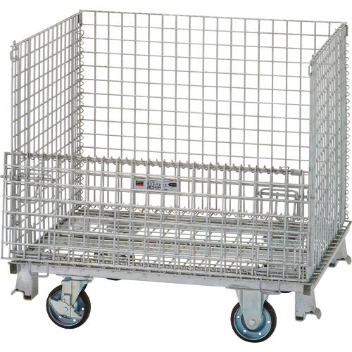 TRUSCO ネットパレット 車輪付 1000x800x955mm クロムフリー