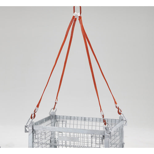 TRUSCO 吊りネットパレット車輪付 800x1000x773mm 700kg