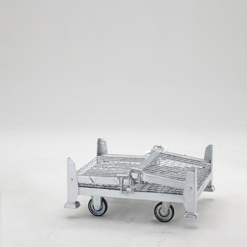 TRUSCO 吊りネットパレット車輪付 800x1000x773mm 700kg