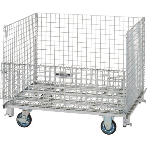 TRUSCO ネットパレット 車輪付 1200x1000x995mm クロムフリー