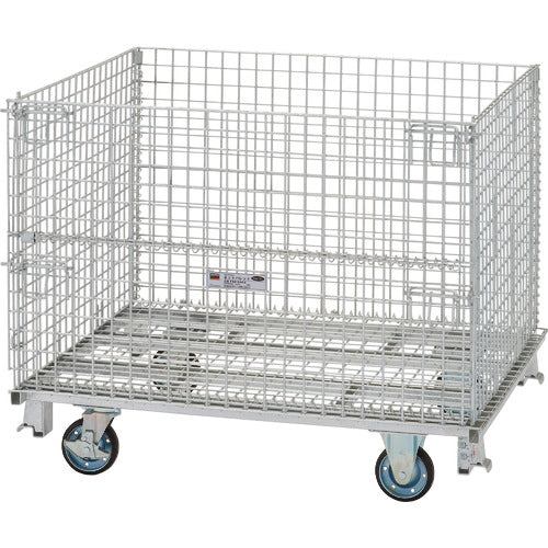 TRUSCO ネットパレット 車輪付 1200x1000x995mm クロムフリー