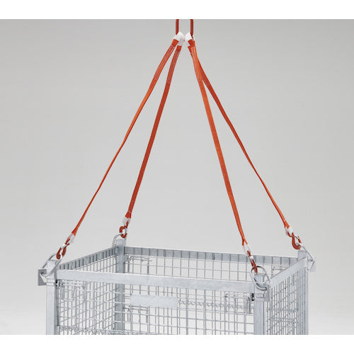 TRUSCO 吊りネットパレット車輪付 1000x1200x973mm 700kg