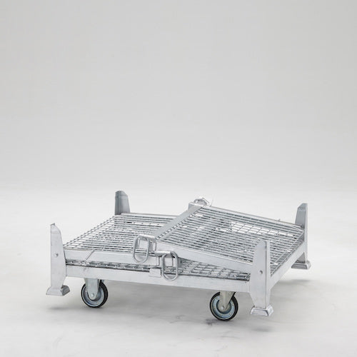 TRUSCO 吊りネットパレット車輪付 1000x1200x973mm 700kg