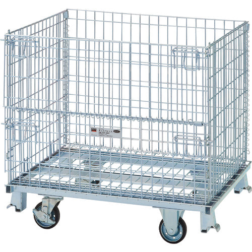 TRUSCO ネットパレット車輪付 1000x800x935mm 500kg