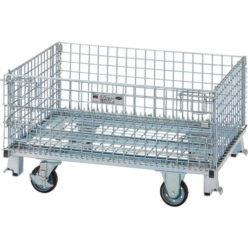 TRUSCO ネットパレット車輪付 1000x800x575mm 500kg