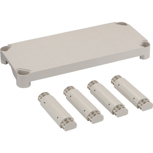 ＴＲＵＳＣＯ　プラ棚用　棚板セット軽量型　脚付　８００Ｘ３５０