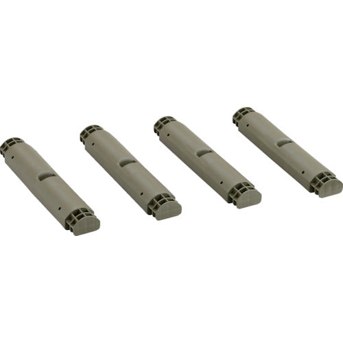 ＴＲＵＳＣＯ　プラ棚用　脚のみ４本セット　高さ３７２ｍｍ用　つや消しОＤ