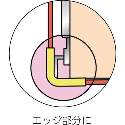 TRUSCO マジックテープ[[(R)]]付コーナーパット