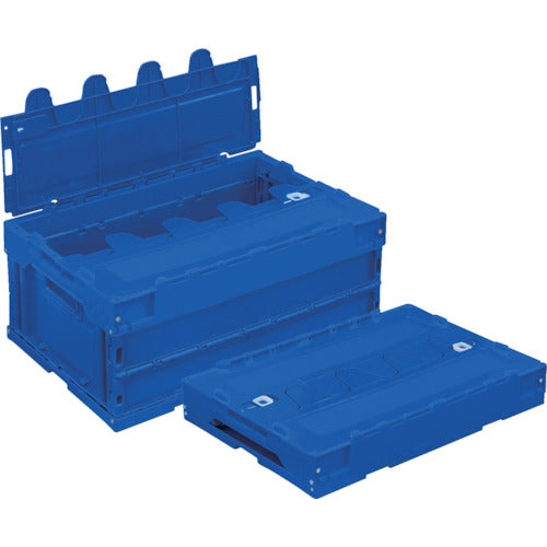 ＴＲＵＳＣＯ　オリコン　α折りたたみコンテナ　３０Ｌ　スライドロックフタ付　透明　透明