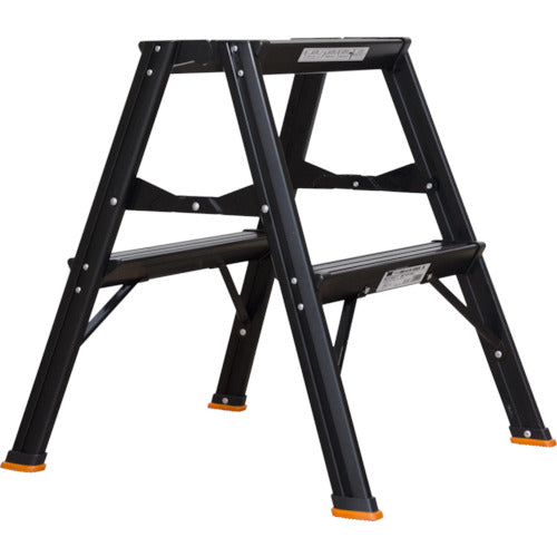 ＴＲＵＳＣＯ　アルミ製踏台　２段　高強度型　黒