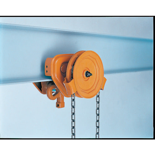 ＫＩＴＯ　ユニバーサルギヤードトロリ　ＴＳＧ形　定格荷重１．５ｔ　ハンドチェーン二つ折長さ２．５ｍ