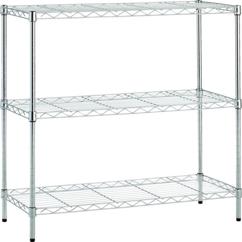 ＴＲＵＳＣＯ　ステンレス製メッシュラック　８００Ｘ３５０ＸＨ８３０　３段