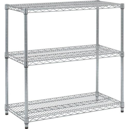 ＴＲＵＳＣＯ　ステンレス製メッシュラック　Ｈ９２３ＸＷ９０５ＸＤ４５７　３段