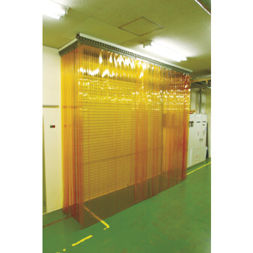 ＴＲＵＳＣＯ　ストリップ型リブ付き間仕切りシート　防虫オレンジ２Ｘ２００Ｘ３０Ｍ