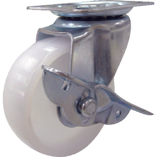 ＴＲＵＳＣＯ　台車用キャスター　Φ１００　ナイロン車　自在ストッパー付
