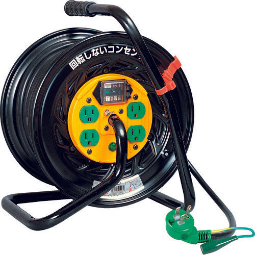 ＮＩＣＨＩＤＯ　電工ドラム　マジックリール　１００Ｖ　アース漏電しゃ断器付　３０ｍ