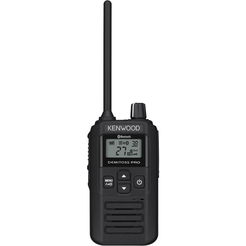 ＫＥＮＷＯＯＤ　Ｂｌｕｅｔｏｏｔｈマイク対応特定小電力トランシーバー（交互・中継対応）　ＤＥＭＩＴＯＳＳ　ＰＲＯ　ブラック