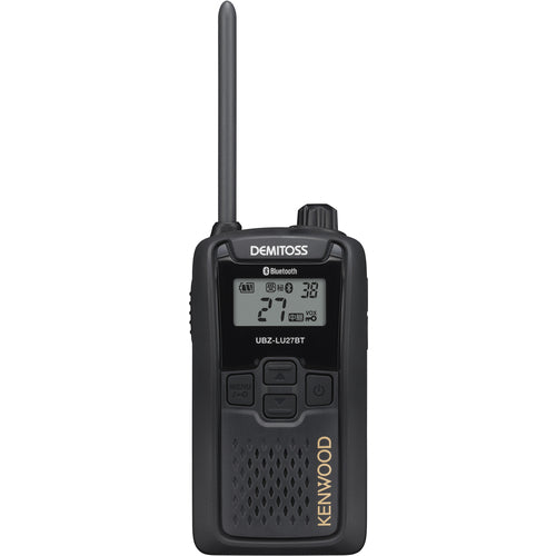ＫＥＮＷＯＯＤ　Ｂｌｕｅｔｏｏｔｈマイク対応特定小電力トランシーバー（交互・中継対応）　ＤＥＭＩＴＯＳＳ　ブラック