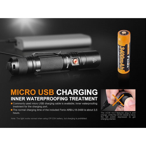 ＦＥＮＩＸ　充電式ＬＥＤライト　ＵＣ３５Ｖ２．０