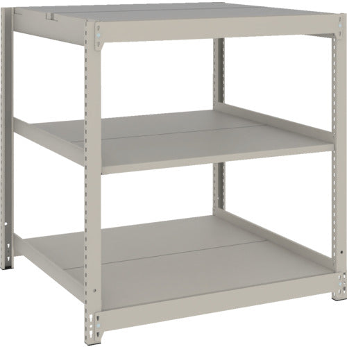 ＴＲＵＳＣＯ　スチールラック　薄板ラック（棚板分割タイプ、耐荷重１００Ｋｇ）９００×５９５×Ｈ９００　３段単体　　ネオグレー
