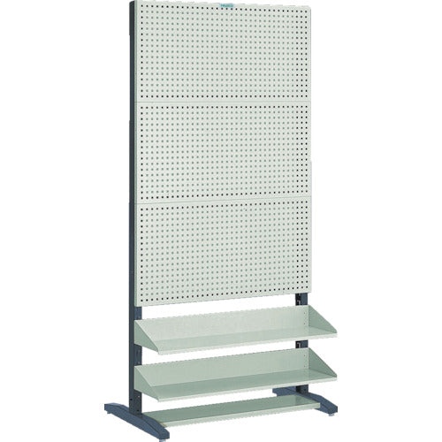 ＴＲＵＳＣＯ　ＵＰＲ型パンチングラック　棚板付　両面