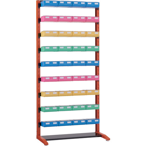 ＴＲＵＳＣＯ　ＵＰＲ型ビンラック　Ｈ１９００　ビン大黒Ｘ１２橙・白・緑各８個付　蓋付　黒