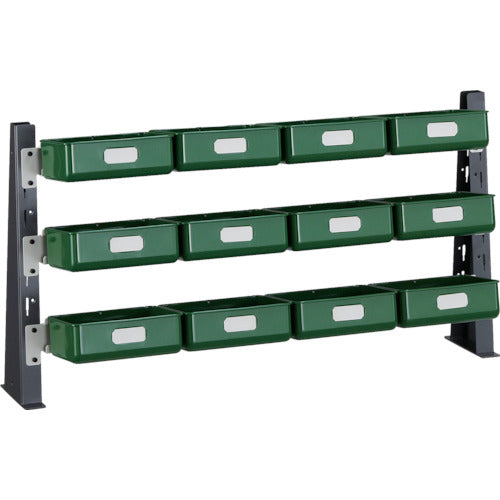 ＴＲＵＳＣＯ　ＵＰＲ型ライトビンラック卓上用　Ｋ−２０ＨＸ１２個