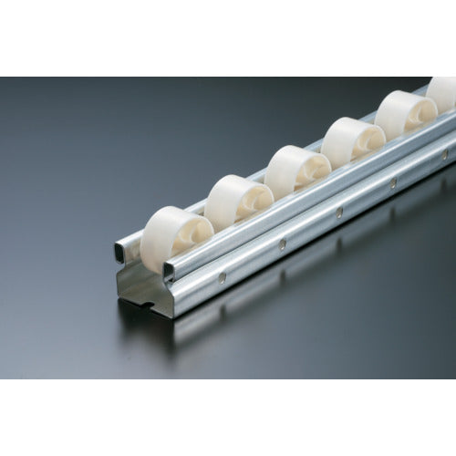 ＴＲＵＳＣＯ　流動棚用ホイールコンベヤ　樹脂製Φ３６　Ｐ４０ＸＬ３０００