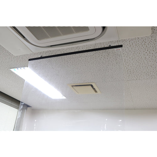 明和　防炎抗ウイルス抗菌透明間仕切り（ハトメ）ＶＢＴＭ−１０１８