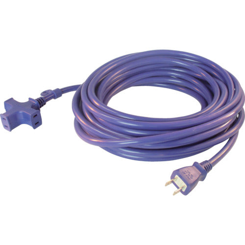 正和電工　トライアングルマルチタップ　１２５Ｖ−１５Ａ　１０ｍ　紺