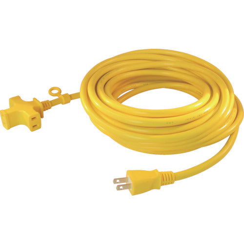 正和電工　トライアングルマルチタップ　１２５Ｖ−１５Ａ　１０ｍ　黄
