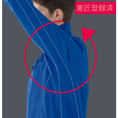 ミドリ安全　ＶＥＲＤＥＸＣＥＬ　ストレッチ防寒ジャンパー　ＶＥ２００３　上　ロイヤルブルー　Ｓ