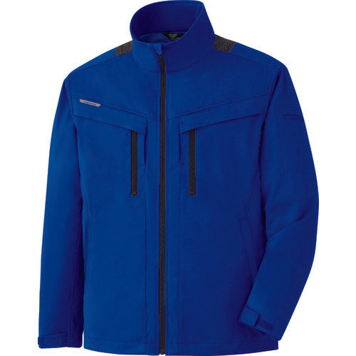 ミドリ安全　ベルデクセル　ハーネス対応　ストレッチ防寒ジャンパー　ＶＥ２０１３　上　ロイヤルブルー　Ｍ