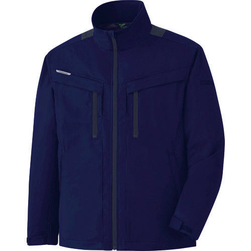 ミドリ安全　ベルデクセル　ハーネス対応　ストレッチ防寒ジャンパー　ＶＥ２０１７　上　ネイビー　Ｍ