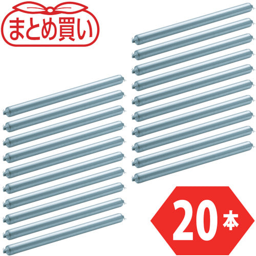 ＴＲＵＳＣＯ　まとめ買い　スチールローラー　Φ３８Ｘ１．２ｔ　Ｗ４００　Ｓ付２０本セット