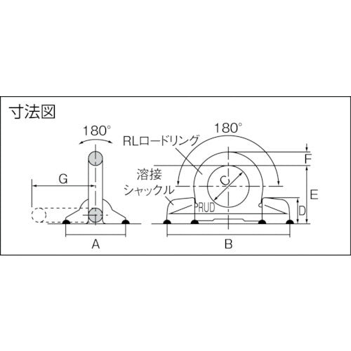 RUD 溶接式リングシャックル VRB