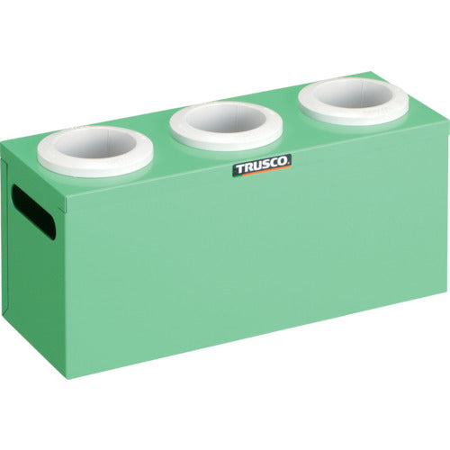 ＴＲＵＳＣＯ　ツーリングケース　ＮＴ・ＢＴ兼用　５０用ホルダー３個　ヤンググリーン　間口３９０×奥行１４５×高さ１８８ｍｍ