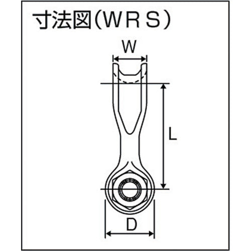 KANSAI 軽量型ワイドシャックル ストレートタイプ WRS