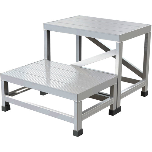 ＴＲＵＳＣＯ　アルミ製溶接一体構造型作業台　一段（完成品）　Ｗ６００×Ｄ４００×Ｈ５００