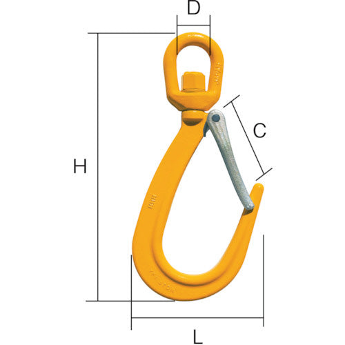 HHH スイベルファンドリーフック（ラッチ付）