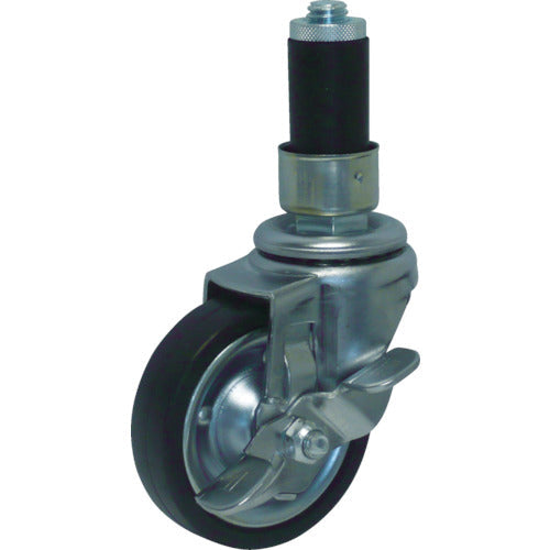 ｙａｚａｋｉ　パイプキャスター　車輪径Φ７５　自在車　導電ゴム車輪　ストッパー付　ＹＧＲ−７５ＳＥ