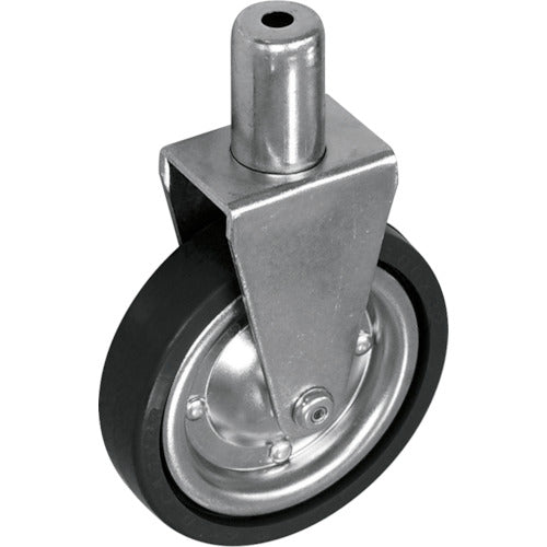 ｙａｚａｋｉ　パイプキャスター　車輪径Φ１００　固定車　ゴム車輪　ＹＫＲ−１００